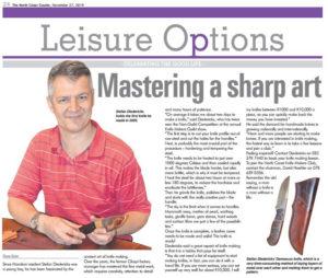 Read more about the article North Coast Courier – Mastering a sharp art