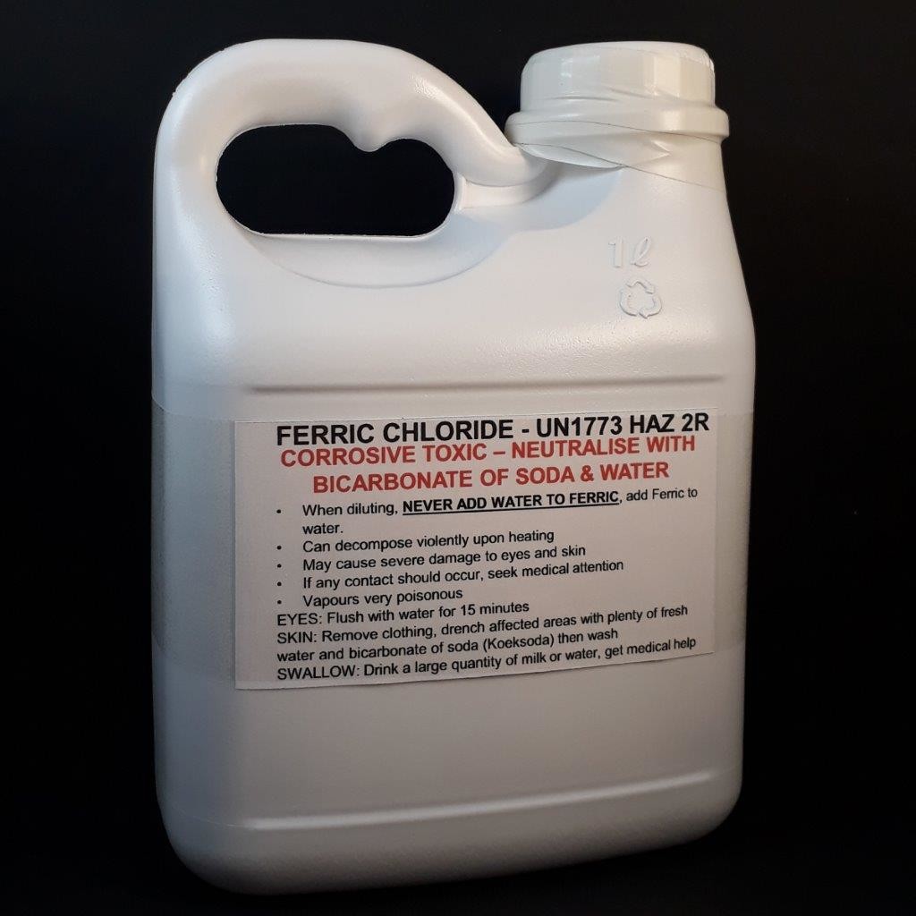 Ferric Chloride (FeCl3) 1 Litre - Stefan Diedericks Knives And Supplies
