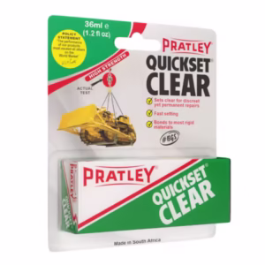 Pratley QuickSet Clear 2-Part Epoxy Glue 36ml