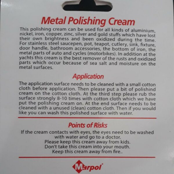 Marpol Polishing Cream Usage Guide