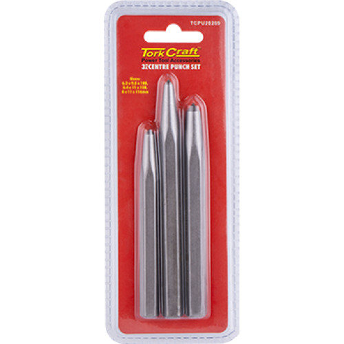 Center Punch SET 3pce Stefan Diedericks Knives and Supplies
