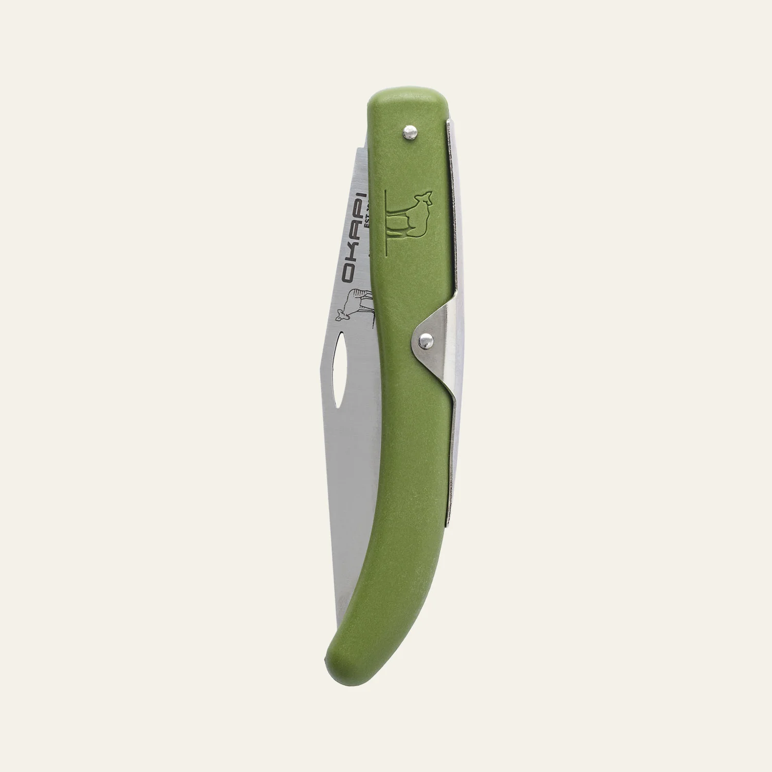 OKAPI Folding Knife – Olive Green - Stefan Diedericks Knives and
