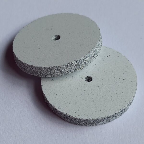 Rubber Wheel Flat-Edge White COARSE